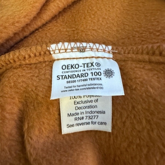 Sonoma NWT XXL Brown w/Pink Trim 1/4 Button Front Mockneck Sweater - Picture 5 of 5